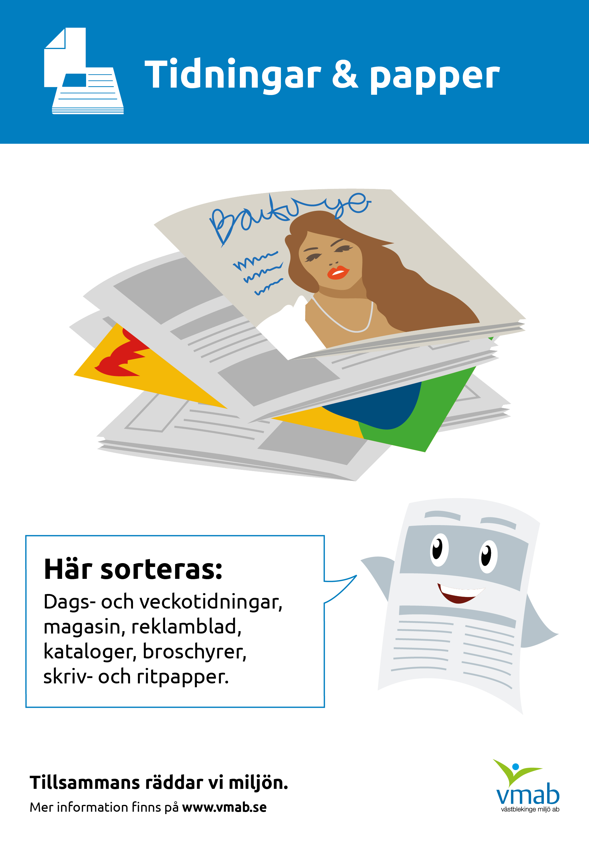 Soprums-skylt tidningar