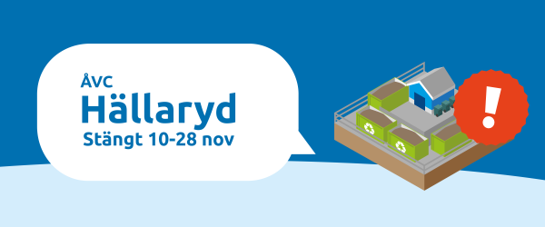 Hällaryd stängt 10-28 november 2025
