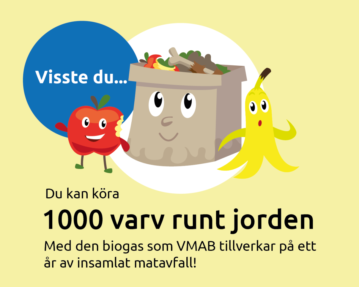 Visste du att du kan köra 1000 varv runt jorden med VMABs biogas