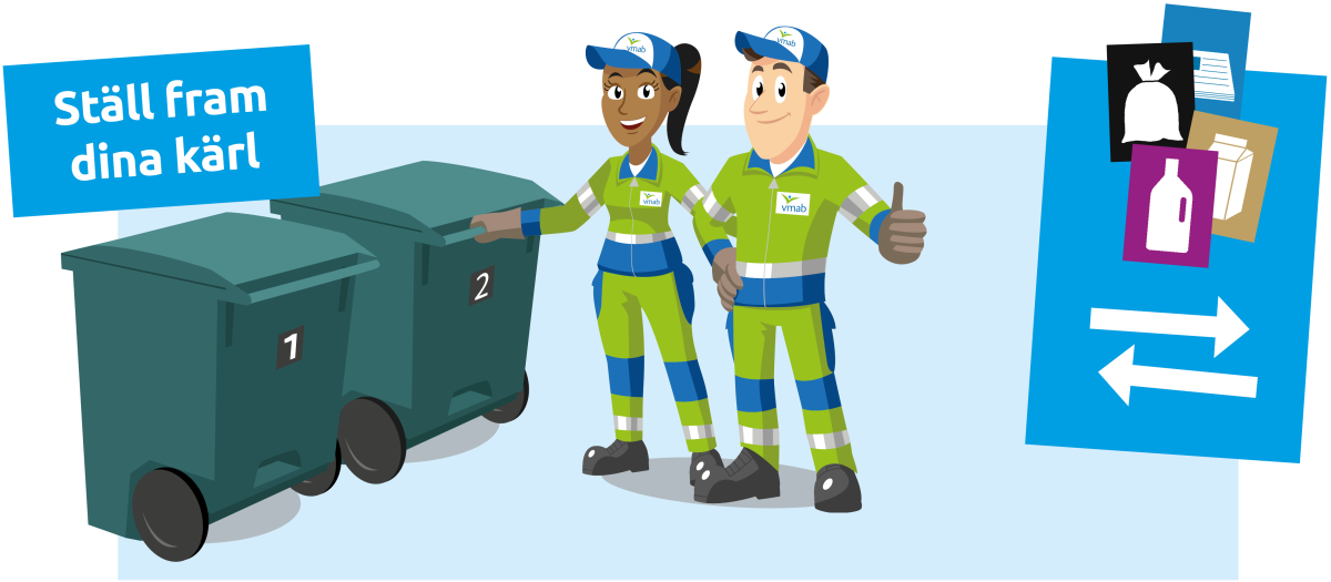 Ruta med text: ställ fram dina kärl.